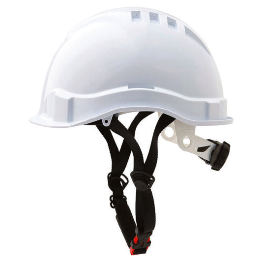 Pro Choice Safety Gear V6 Hard Hat Vented Micro Peak Ratchet Harness Linesman