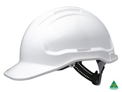 Maxisafe HTG56-WH Tuffgard Non-Vented Hard Hat with Sliplock Harness
