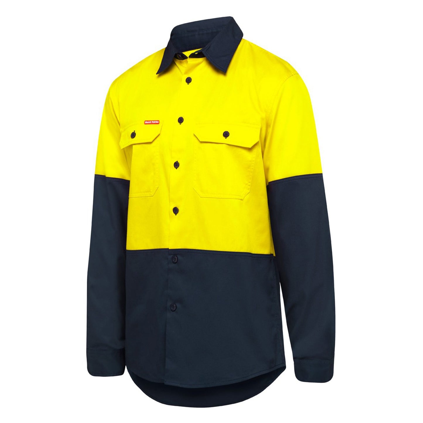 Hard Yakka Y07950 Core Hi-Vis Long Sleeve 2 Tone Vented Cotton Shirt
