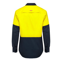 Hard Yakka Y07950 Core Hi-Vis Long Sleeve 2 Tone Vented Cotton Shirt