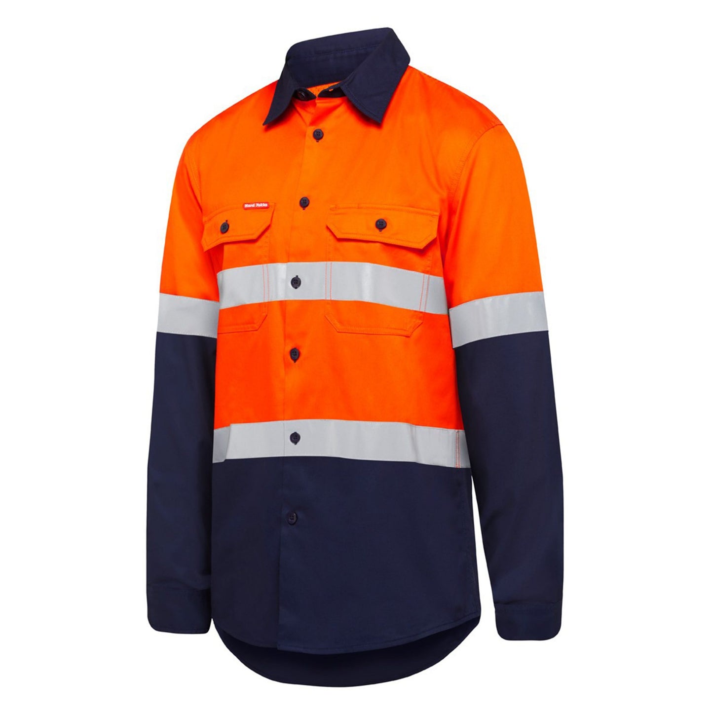 Hard Yakka Y07940 Core Hi-Vis Long Sleeve 2 Tone Taped Vented Cotton Shirt