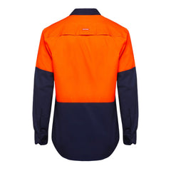 Hard Yakka Y07950 Core Hi-Vis Long Sleeve 2 Tone Vented Cotton Shirt