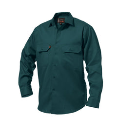 King Gee K04010 Originals Long Sleeve Open Front Cotton Drill Work Shirt