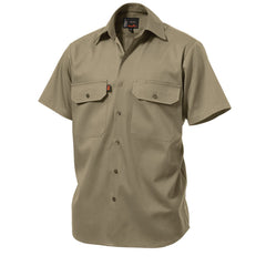 King Gee K04030 Originals Short Sleeve Open Front Cotton Drill Work Shirt