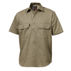 King Gee K04060 Originals Short Sleeve Closed Front Cotton Drill Work Shirt