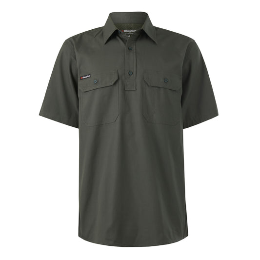 King Gee K14032 Workcool Vented Closed Front Shirt Short Sleeve