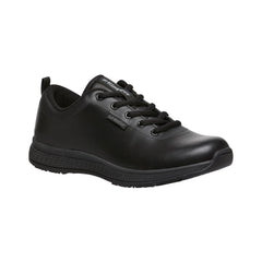 King Gee K22300 Women's Superlite Leather Lace-Up Work Shoes - Black