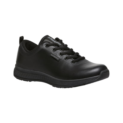 King Gee K22300 Women's Superlite Leather Lace-Up Work Shoes - Black