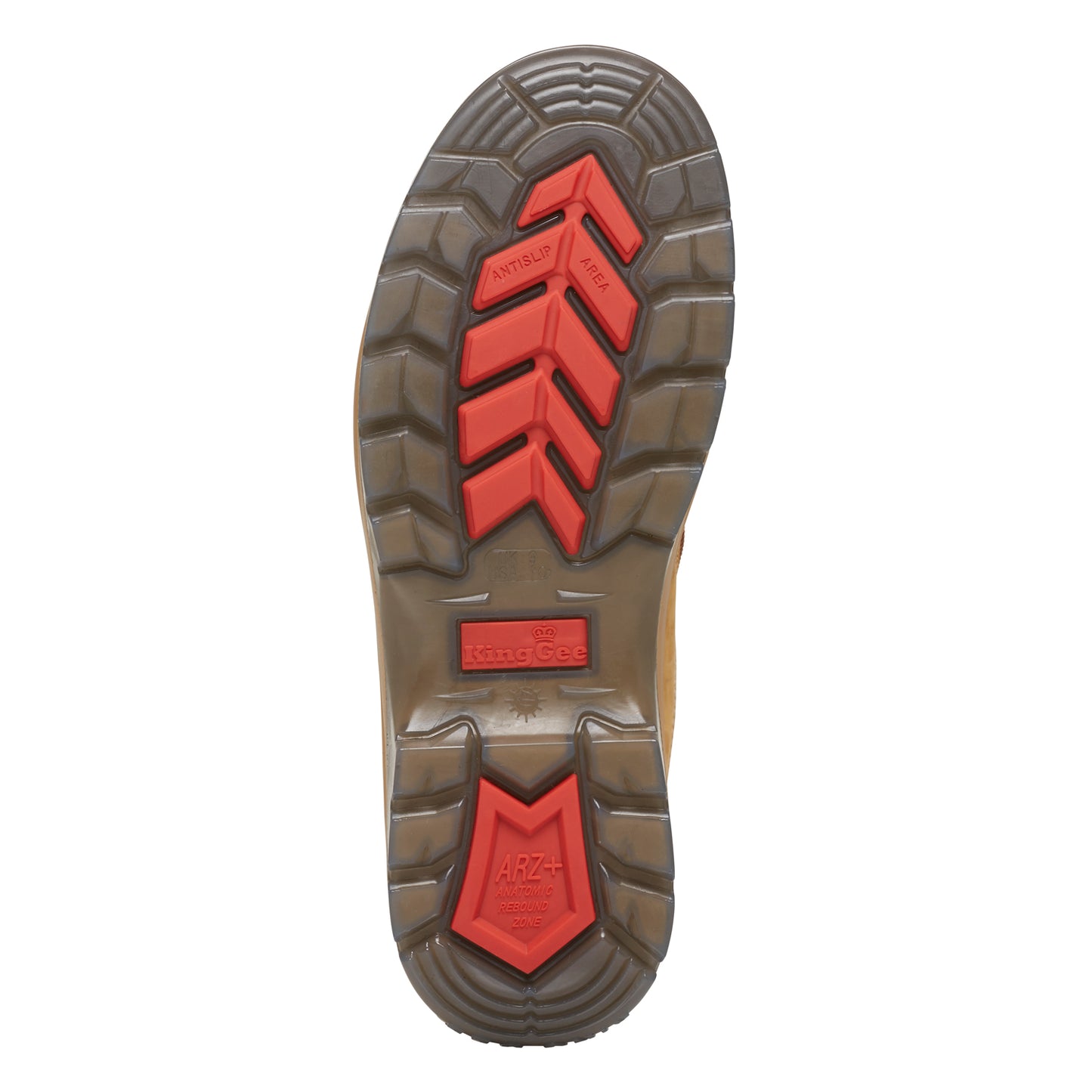 King Gee K27105 Tradie Zip/Lace Composite Safety Work Boots 6" - Wheat