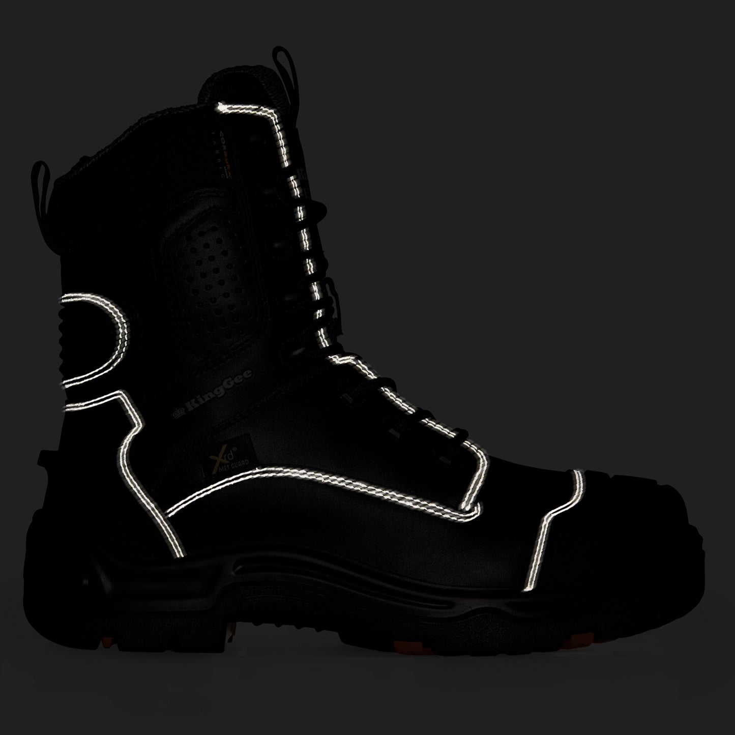 King Gee K27996 ONYX 8Z Metguard Puncture-Resistant Work Boot - Black