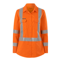 King Gee K44203 Women's Workcool Vented  NSW Rail  Shirt