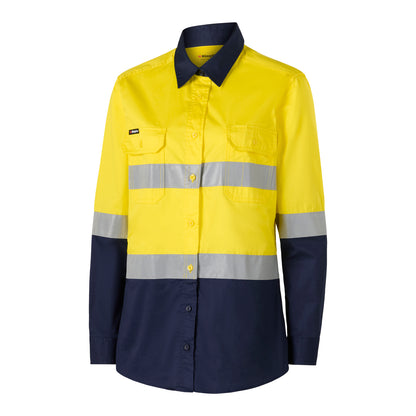 King Gee K44221 Originals Womens Vented Drill Shirt Taped