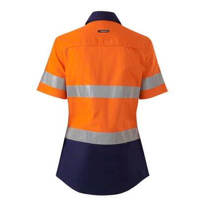 King Gee K44229 Womens Workcool Vented Reflective Short Sleeve Shirt