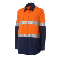 King Gee K44234 Womens Workcool Maternity Reflective Shirt