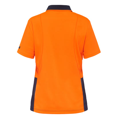 King Gee K44735 Women's Workcool Hyperfreeze Hi-Vis Short Sleeve Polo Shirt