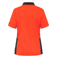 King Gee K44735 Women's Workcool Hyperfreeze Hi-Vis Short Sleeve Polo Shirt