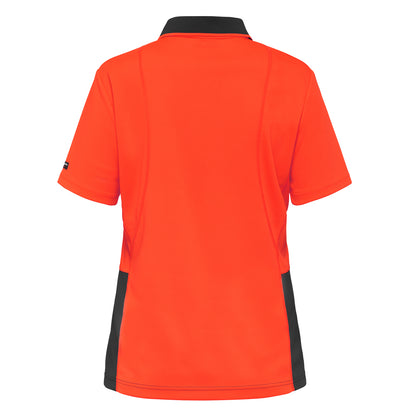 King Gee K44735 Women's Workcool Hyperfreeze Hi-Vis Short Sleeve Polo Shirt