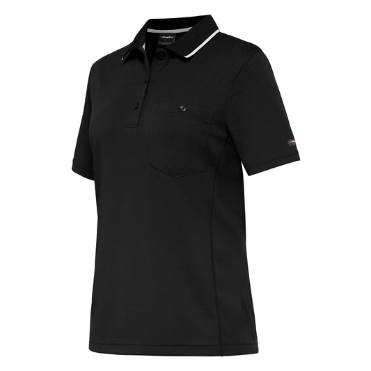 King Gee K44740 Women's Workcool Hyperfreeze Short Sleeve Polo Shirt