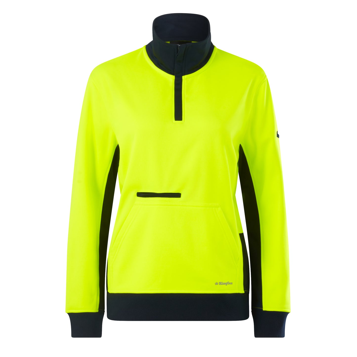 King Gee K45008 Women's Spliced 1/4 Zip Fleece