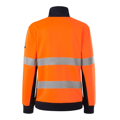 King Gee K45009 Women's Reflective Spliced 1/4 Zip Fleece