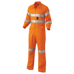 King Gee K51305 Originals Hi-Vis Lightweight Reflective Drill Work Coveralls