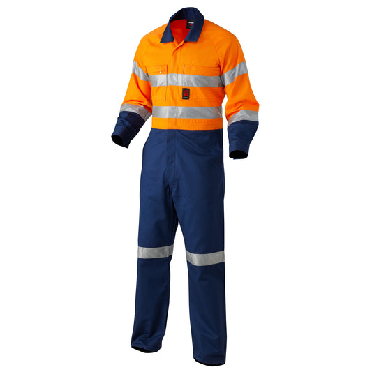King Gee K51525 Originals Hi-Vis Reflective Two Tone Drill Work Coveralls