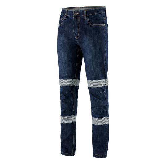 King Gee K53007 Urban Coolmax Stretch Slim Reflective Denim Work Jeans