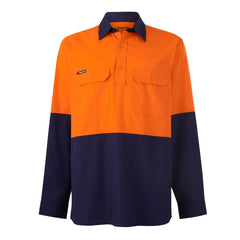 King Gee K54011 Workcool Vented Closed Front Spliced Shirt