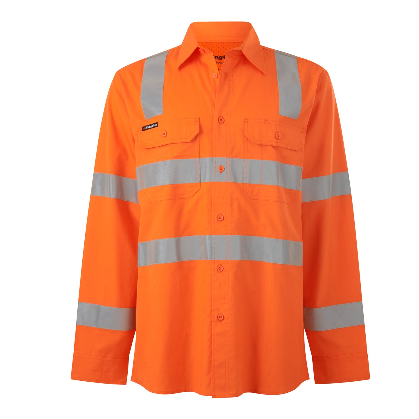 King Gee K54014 Workcool Vented Vic Rail Shirt