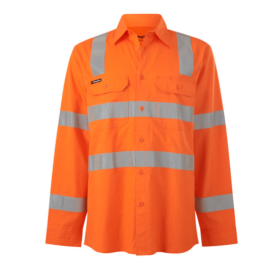 King Gee K54014 Workcool Vented Vic Rail Shirt