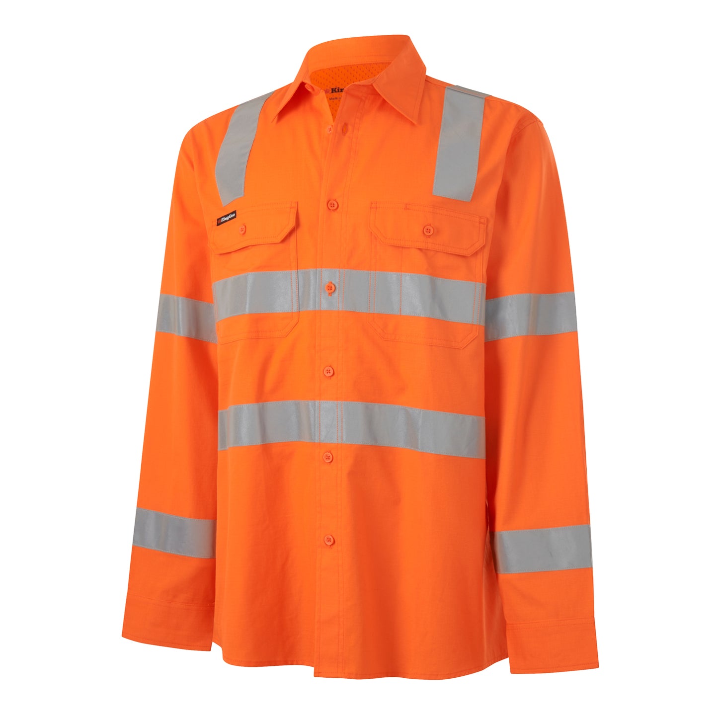 King Gee K54014 Workcool Vented Vic Rail Shirt