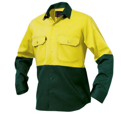 King Gee K54015 Originals Hi-Vis Long Sleeve Drill Work Shirt