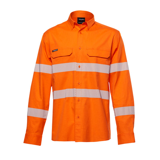 King Gee K54031 Workcool Pro Hi-Vis Stretch Reflective Work Shirt