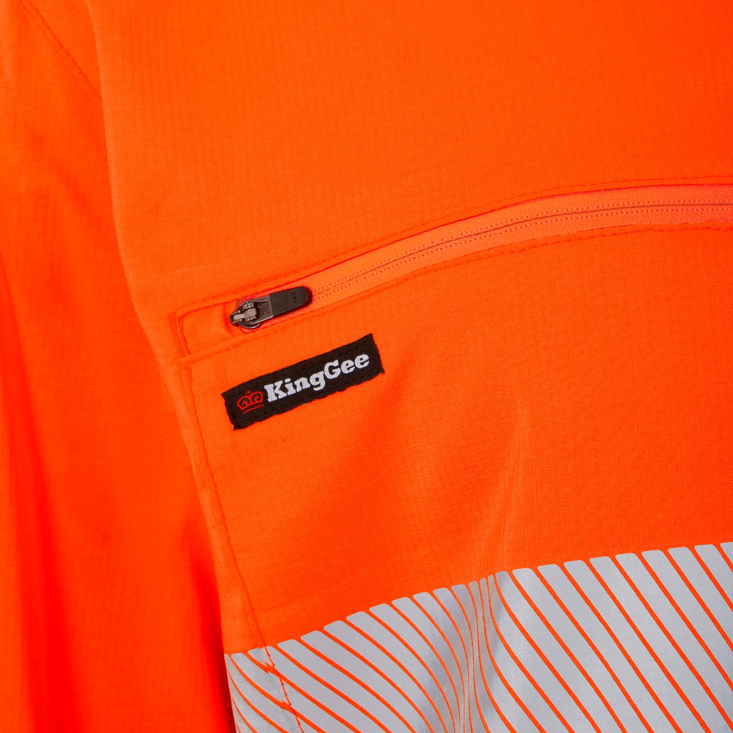 King Gee K54037 DryCool Hi Vis Spliced Taped Shirt Long Sleeve Shirt