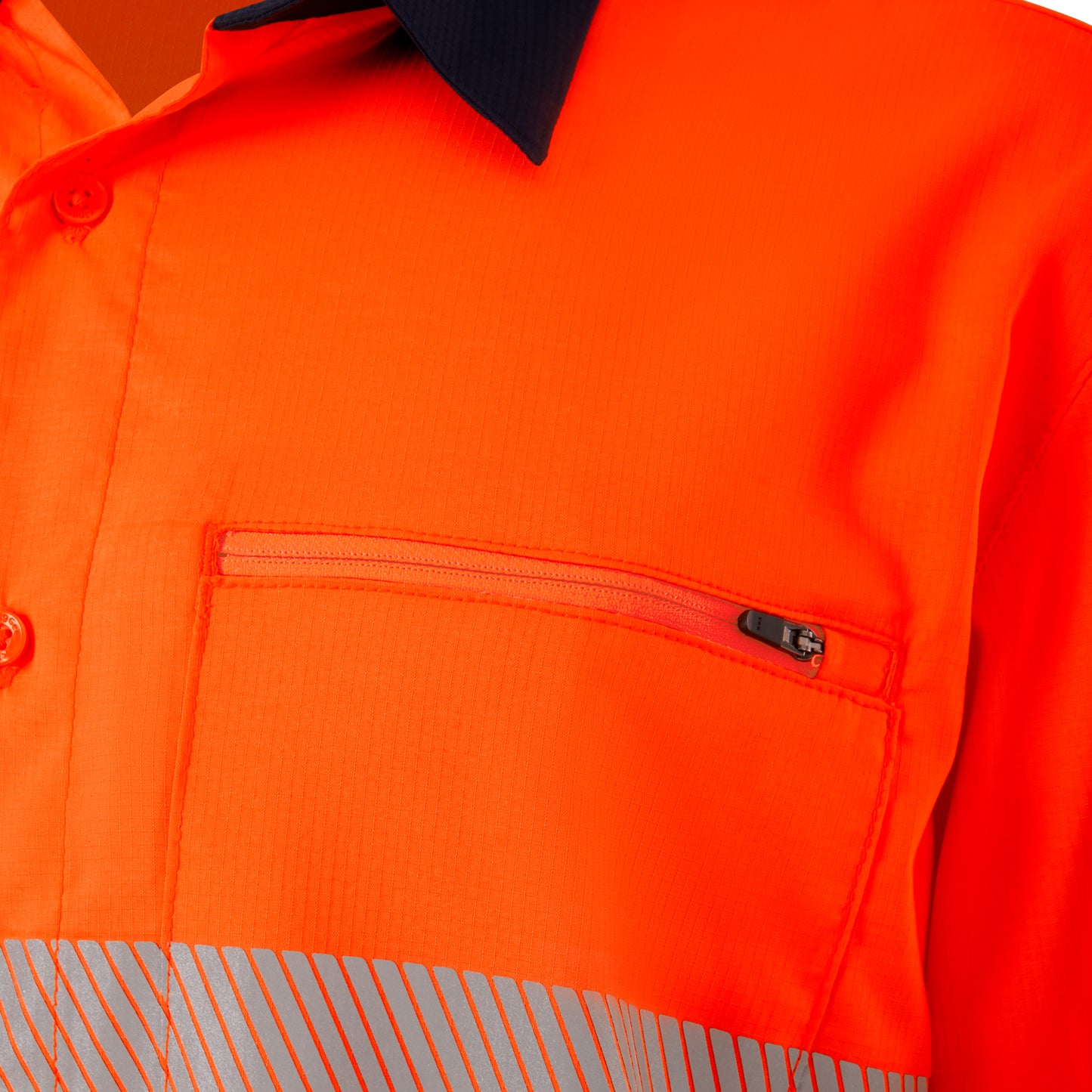King Gee K54037 DryCool Hi Vis Spliced Taped Shirt Long Sleeve Shirt