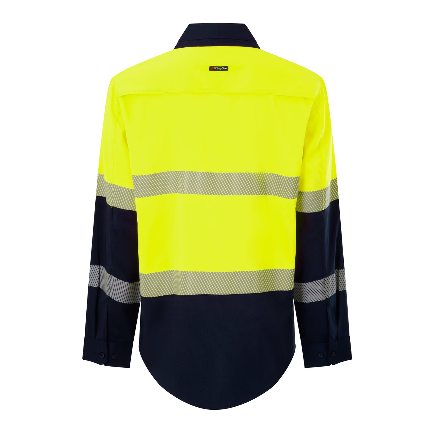 King Gee K54037 DryCool Hi Vis Spliced Taped Shirt Long Sleeve Shirt