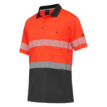 King Gee K54215 Workcool Hyperfreeze Hi-Vis Reflective Short Sleeve Polo