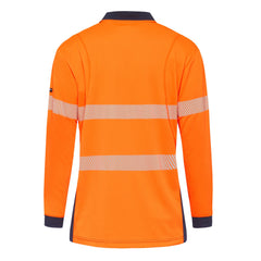 King Gee K54225 Workcool Hyperfreeze Hi-Vis Reflective Long Sleeve Polo