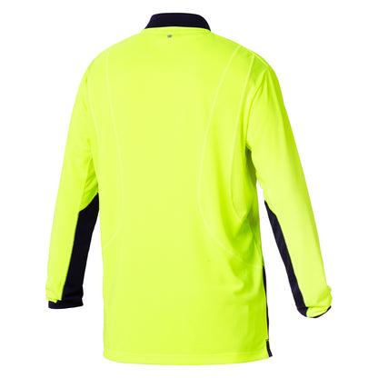 King Gee K54840 Workcool Hyperfreeze Hi-Vis Lightweight Long Sleeve Polo