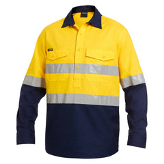 King Gee K54886 Workcool 2 Hi-Vis Reflective Closed Front Work Shirt