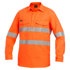 King Gee K54896 Workcool 2 Hi-Vis Reflective Closed Front Shirt