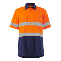 King Gee K54911 Workcool Vented Spliced Shirt Taped Short Sleeve