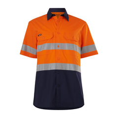 King Gee K54911 Workcool Vented Spliced Shirt Taped Short Sleeve