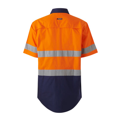 King Gee K54911 Workcool Vented Spliced Shirt Taped Short Sleeve