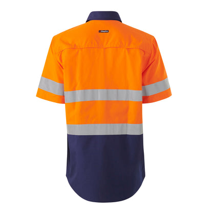 King Gee K54911 Workcool Vented Spliced Shirt Taped Short Sleeve