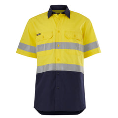 King Gee K54911 Workcool Vented Spliced Shirt Taped Short Sleeve