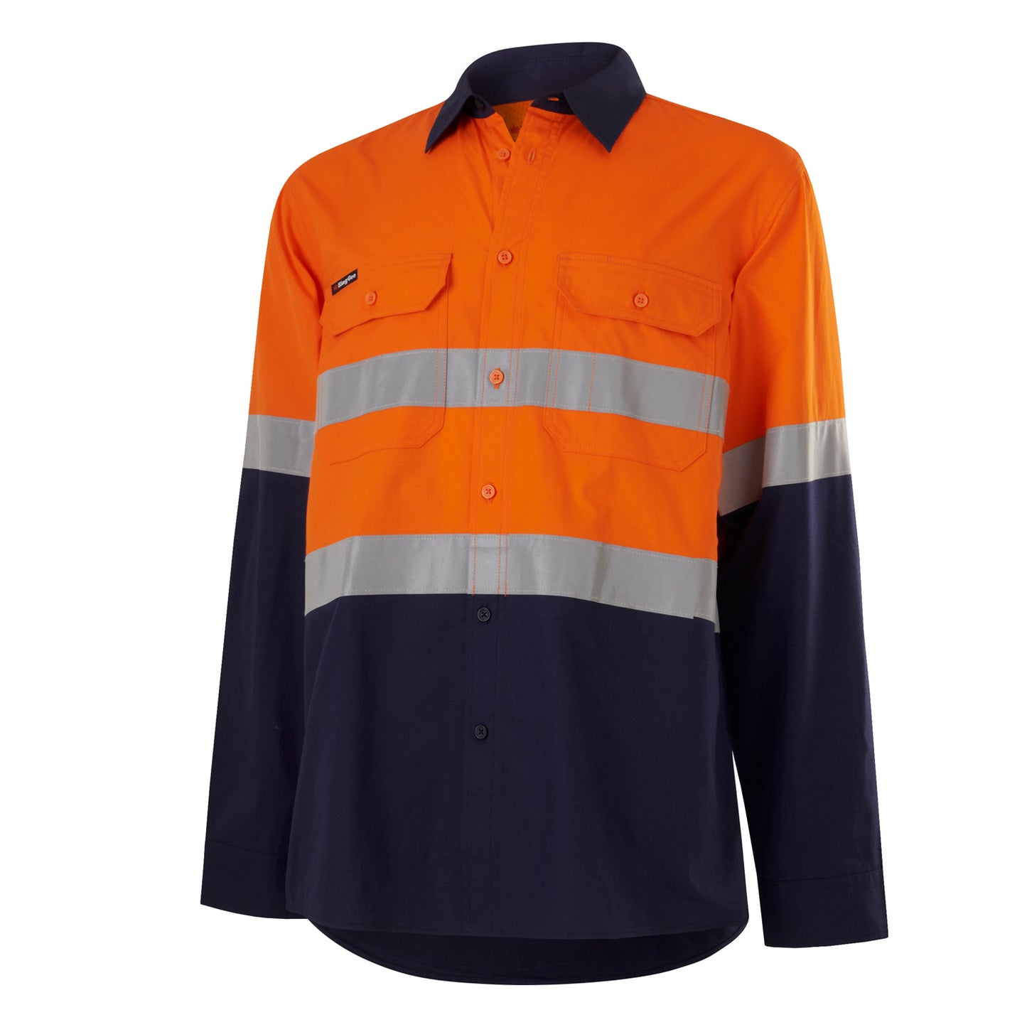 King Gee K54913 Workcool Vented Spliced Shirt Taped Long Sleeve