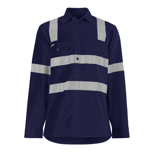 King Gee K54917 Workcool Vented X Back Shirt Long Sleeve