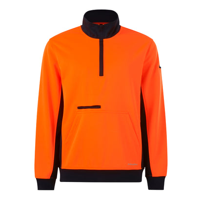 King Gee K55047 Hi Vis  Spliced 1/4 Zip Fleece