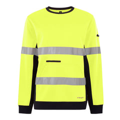 King Gee K55058 Reflective Spliced Crew Neck  Fleece